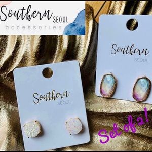 Southern Seoul - Set of 2 Beautiful Earrings